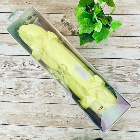 NWT New in Box  Luxe+Willow Sedona 4 Piece Green Satin Heatless Curler Set - Picture 1 of 12